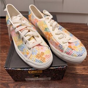 NIB Keds x Rifle Paper Co Platform Sneakers – Women’s 8 – Floral – New In Box